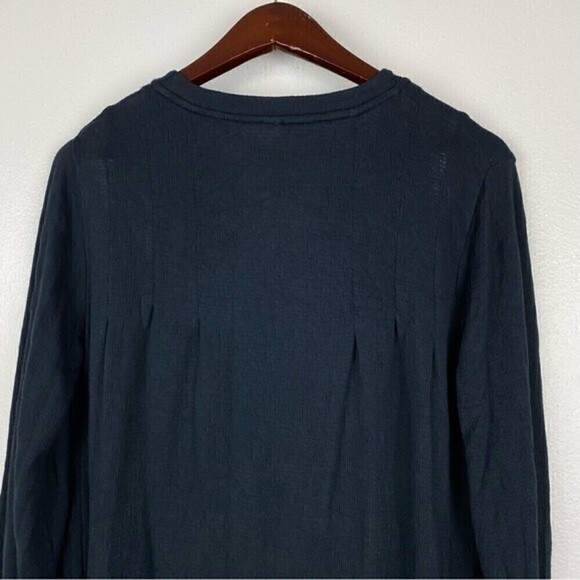 Free People Your Girl Ruffle Tunic Long Sleeve Mini Dress Black Size S - Picture 8 of 12